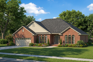 Traditional Exterior - Front Elevation Plan #17-545