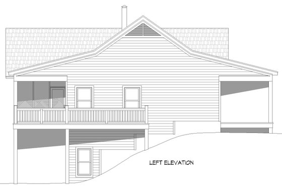 Exterior - Other Elevation for Country House Plan #932-576 - 2 bed, 2 bath
