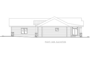 Exterior - Other Elevation 1 for Traditional House Plan #117-1000 - 3 bed, 2 bath