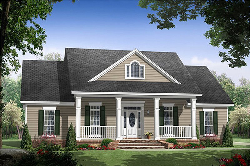 Dream House Plan - Southern Exterior - Front Elevation Plan #21-238