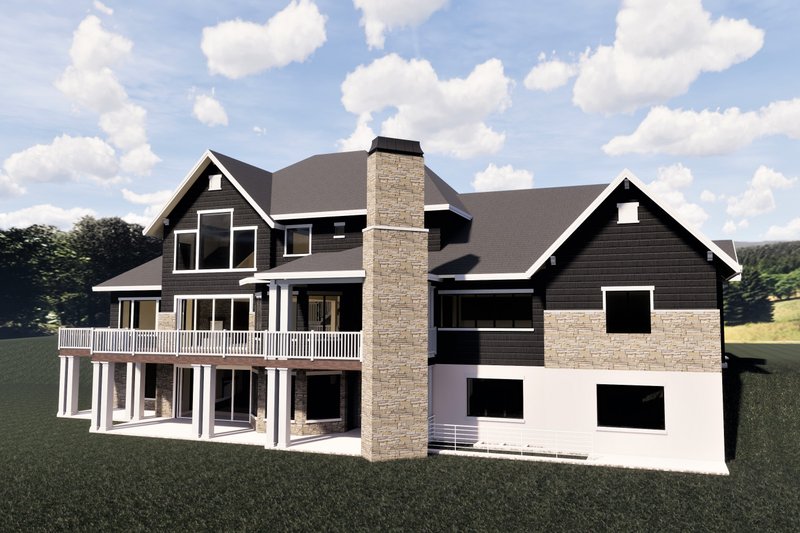 Dream House Plan - Exterior - Other Elevation 2 for Craftsman House Plan #920-59 - 6 bed, 5 bath