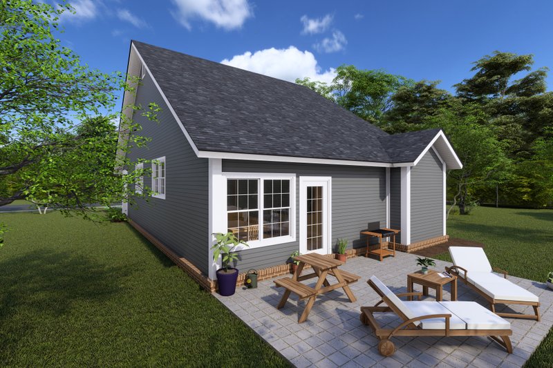 Dream House Plan - Exterior - Rear Elevation for Craftsman House Plan #513-12 - 3 bed, 2.5 bath