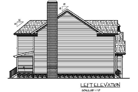 Exterior - Other Elevation for Country House Plan #56-544 - 5 bed, 5 bath