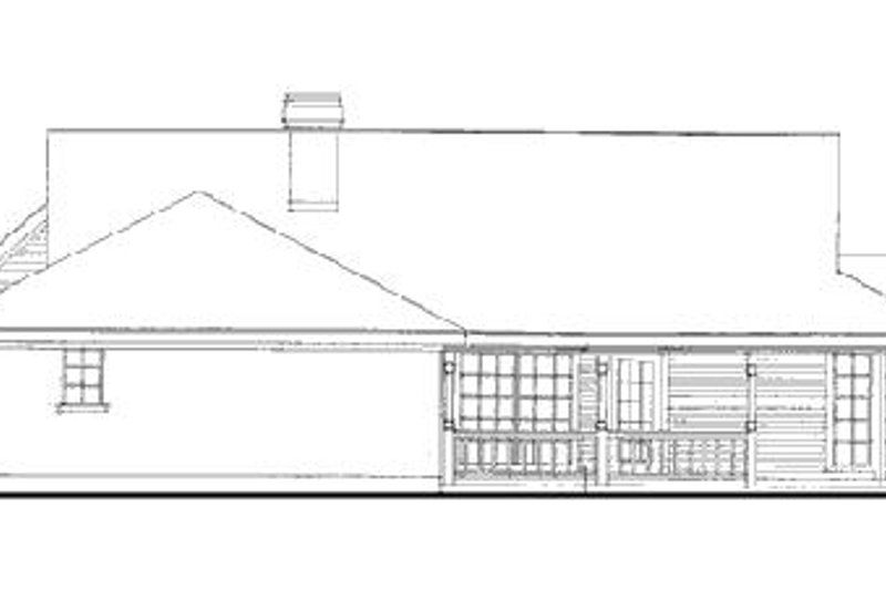 House Blueprint - Exterior - Rear Elevation for Victorian House Plan #410-102 - 3 bed, 2 bath