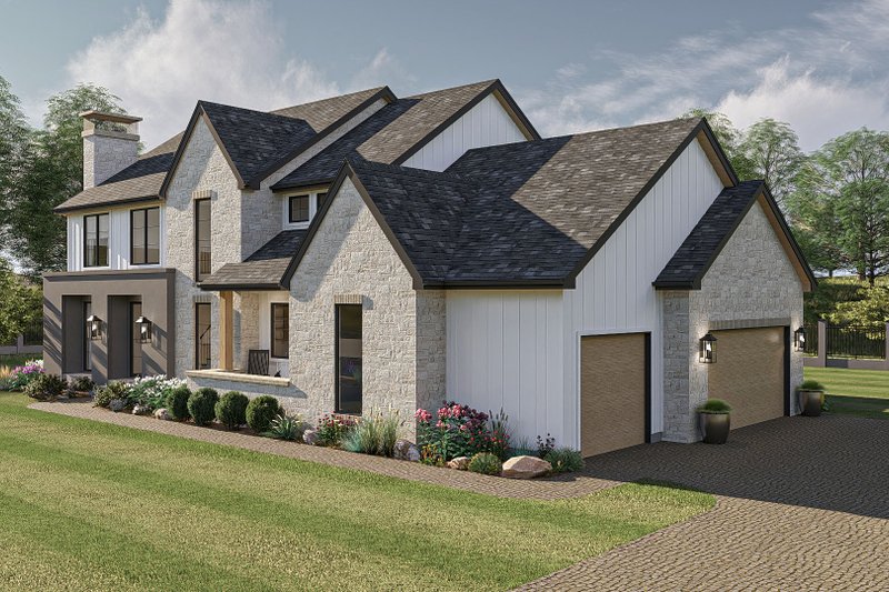 Home Plan - Exterior - Other Elevation 1 for Modern House Plan #455-358 - 4 bed, 3.5 bath
