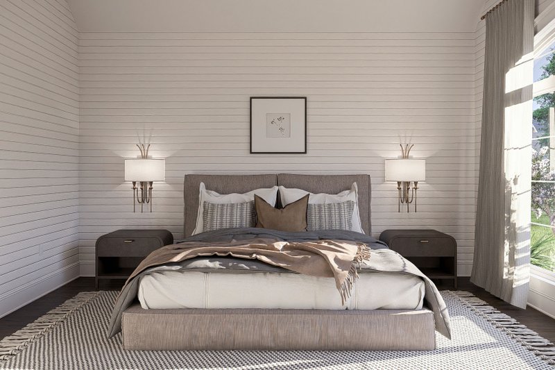 House Blueprint - Interior - Master Bedroom 1 for Modern House Plan #455-331 - 3 bed, 3.5 bath