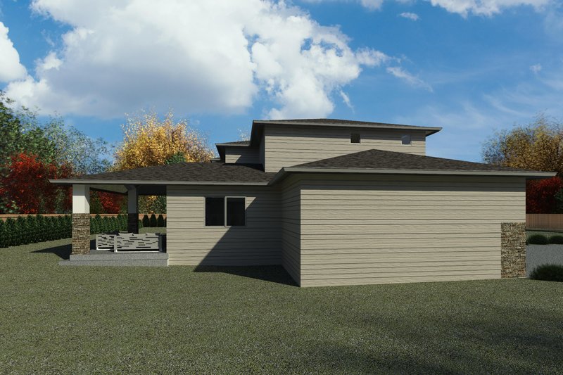 Dream House Plan - Exterior - Other Elevation 1 for Contemporary House Plan #1066-116 - 5 bed, 3.5 bath