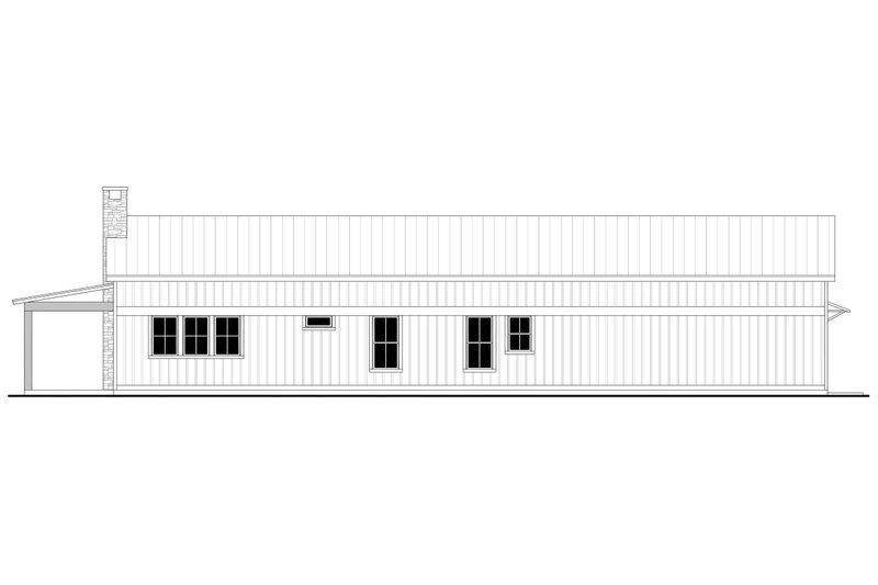 Architectural House Design - Exterior - Rear Elevation for Barndominium House Plan #430-381 - 3 bed, 2.5 bath