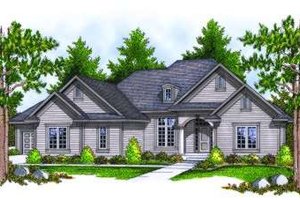 Colonial Exterior - Front Elevation Plan #70-811