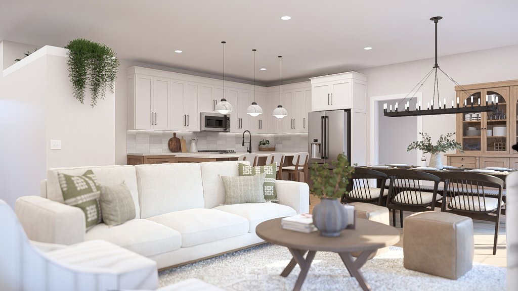 Interior - Family Room 1 for Farmhouse House Plan #455-804 - 3 bed, 2 bath