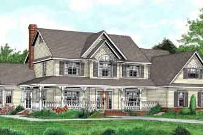 Country Style House Plan - 5 Beds 2.5 Baths 3005 Sq/Ft Plan #11-118