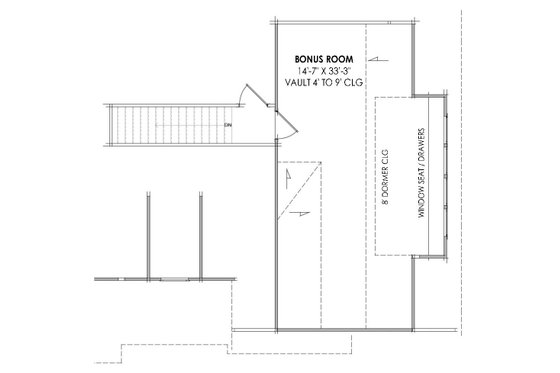 Floor Plan - Upper Floor for Cottage House Plan #1096-14 - 4 bed, 4.5 bath