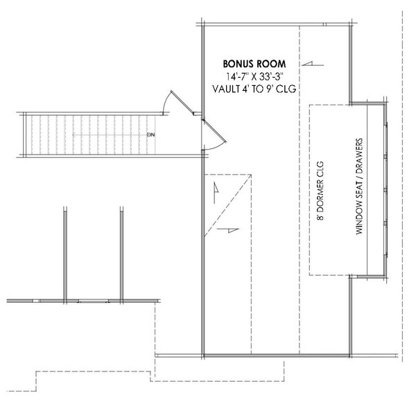 Country Floor Plan - Upper Floor Plan #1096-14