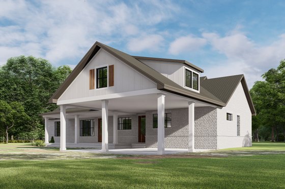 Exterior - Other Elevation for Farmhouse House Plan #1092-72 - 3 bed, 3.5 bath