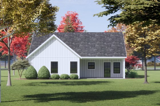 Exterior - Rear Elevation for Farmhouse House Plan #1096-135 - 3 bed, 2 bath
