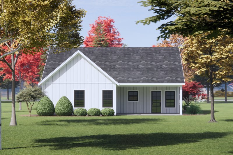 Dream House Plan - Exterior - Rear Elevation for Farmhouse House Plan #1096-135 - 3 bed, 2 bath