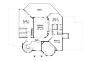 European Style House Plan - 4 Beds 4 Baths 4331 Sq/Ft Plan #411-117 