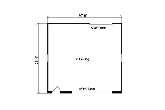 Floor Plan - Main Floor for European House Plan #22-557, 0 bath
