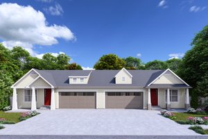 Ranch Exterior - Front Elevation Plan #1060-337