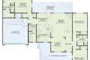Country Style House Plan - 3 Beds 2 Baths 1813 Sq/Ft Plan #17-2893 