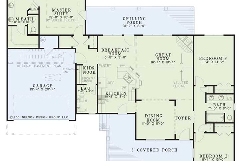 Home Plan - Exterior - Front Elevation 3 for Country House Plan #17-2893 - 3 bed, 2 bath