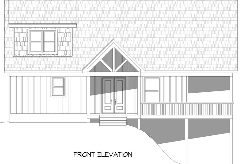 Home Plan - Exterior - Front Elevation 3 for Southern House Plan #932-853 - 4 bed, 3.5 bath