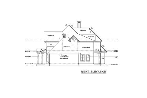 Exterior - Front Elevation 4 for Victorian House Plan #20-938 - 4 bed, 3.5 bath