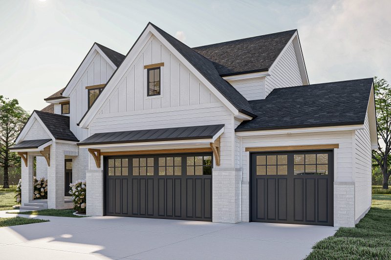 House Blueprint - Exterior - Other Elevation for Modern House Plan #455-615 - 4 bed, 3.5 bath