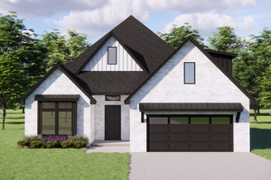 Exterior - Front Elevation 4 for Traditional House Plan #1119-3 - 4 bed, 3 bath