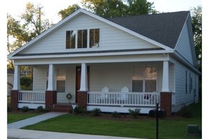 Exterior - Front Elevation 3 for Craftsman House Plan #63-273 - 2 bed, 2 bath