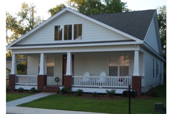 Exterior - Front Elevation 3 for Craftsman House Plan #63-273 - 2 bed, 2 bath