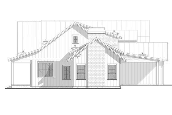 Exterior - Other Elevation 1 for Farmhouse House Plan #1086-2 - 4 bed, 3.5 bath