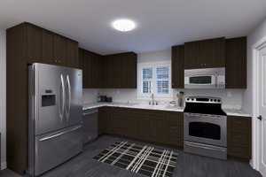 Interior - Kitchen for Craftsman House Plan #1060-341 - 2 bed, 1 bath