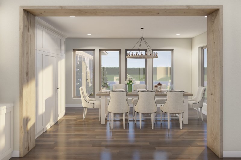 Home Plan - Interior - Dining Room for Prairie House Plan #923-405 - 4 bed, 2.5 bath