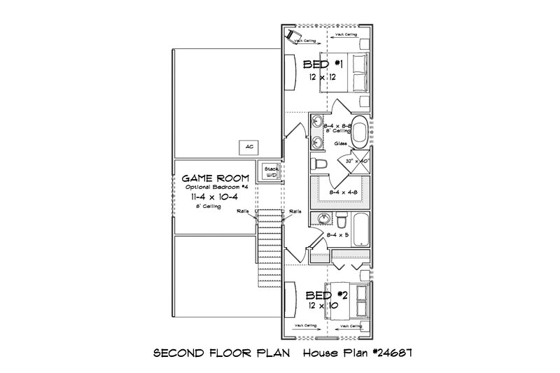 Dream House Plan - Floor Plan - Upper Floor for Cottage House Plan #513-2479 - 3 bed, 3 bath