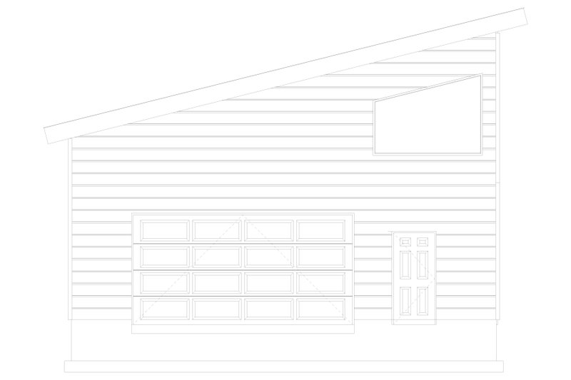 House Blueprint - Exterior - Front Elevation 4 for Modern House Plan #1060-149, 0 bath