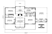 Modern Style House Plan - 3 Beds 2 Baths 1669 Sq/Ft Plan #10-130 
