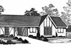 European Exterior - Front Elevation Plan #36-369