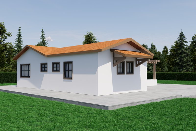 Architectural House Design - Exterior - Other Elevation for Mediterranean House Plan #1106-56 - 2 bed, 2 bath