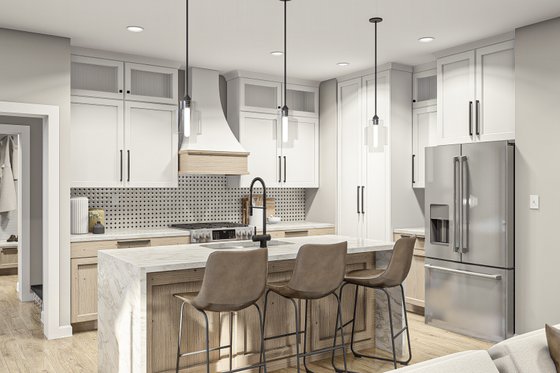 Interior - Kitchen 1 for Modern House Plan #455-526 - 3 bed, 2 bath