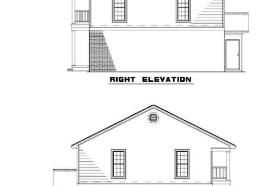 Exterior - Other Elevation for Southern House Plan #17-2270 - 2 bed, 1.5 bath