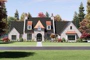 Tudor Style House Plan - 4 Beds 4.5 Baths 4001 Sq/Ft Plan #1096-15 