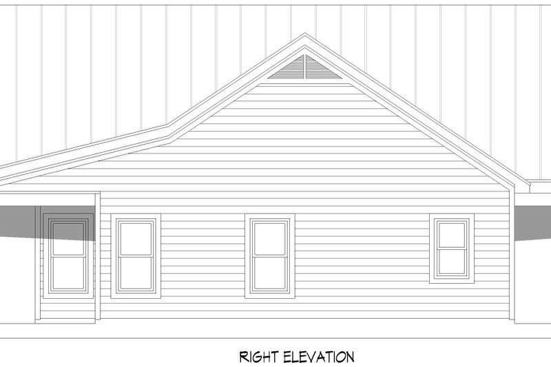 Architectural House Design - Exterior - Other Elevation 1 for Country House Plan #932-1108 - 2 bed, 2 bath