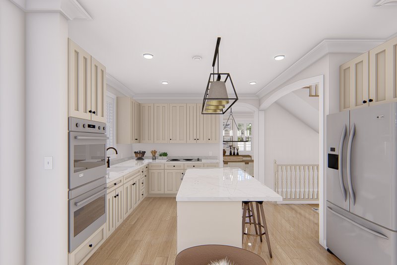 House Blueprint - Interior - Kitchen 2 for Traditional House Plan #1060-135 - 4 bed, 2.5 bath