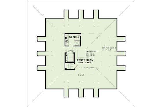 Floor Plan - Other Floor for Southern House Plan #17-3233 - 3 bed, 3.5 bath