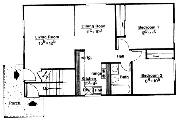 Modern Floor Plan - Main Floor Plan #303-231