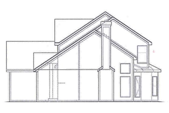 Exterior - Other Elevation 1 for Traditional House Plan #67-105 - 4 bed, 2.5 bath