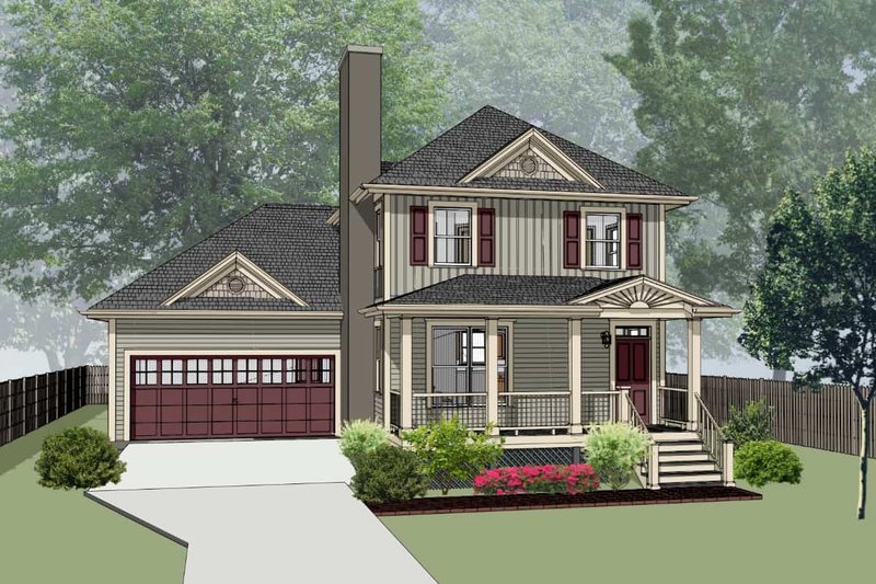 Dream House Plan - Southern Exterior - Front Elevation Plan #79-201