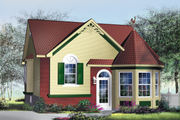 Victorian Style House Plan - 2 Beds 1 Baths 1028 Sq/Ft Plan #25-181 