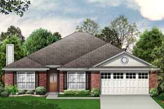 Exterior - Front Elevation for Traditional House Plan #84-165 - 4 bed, 2 bath
